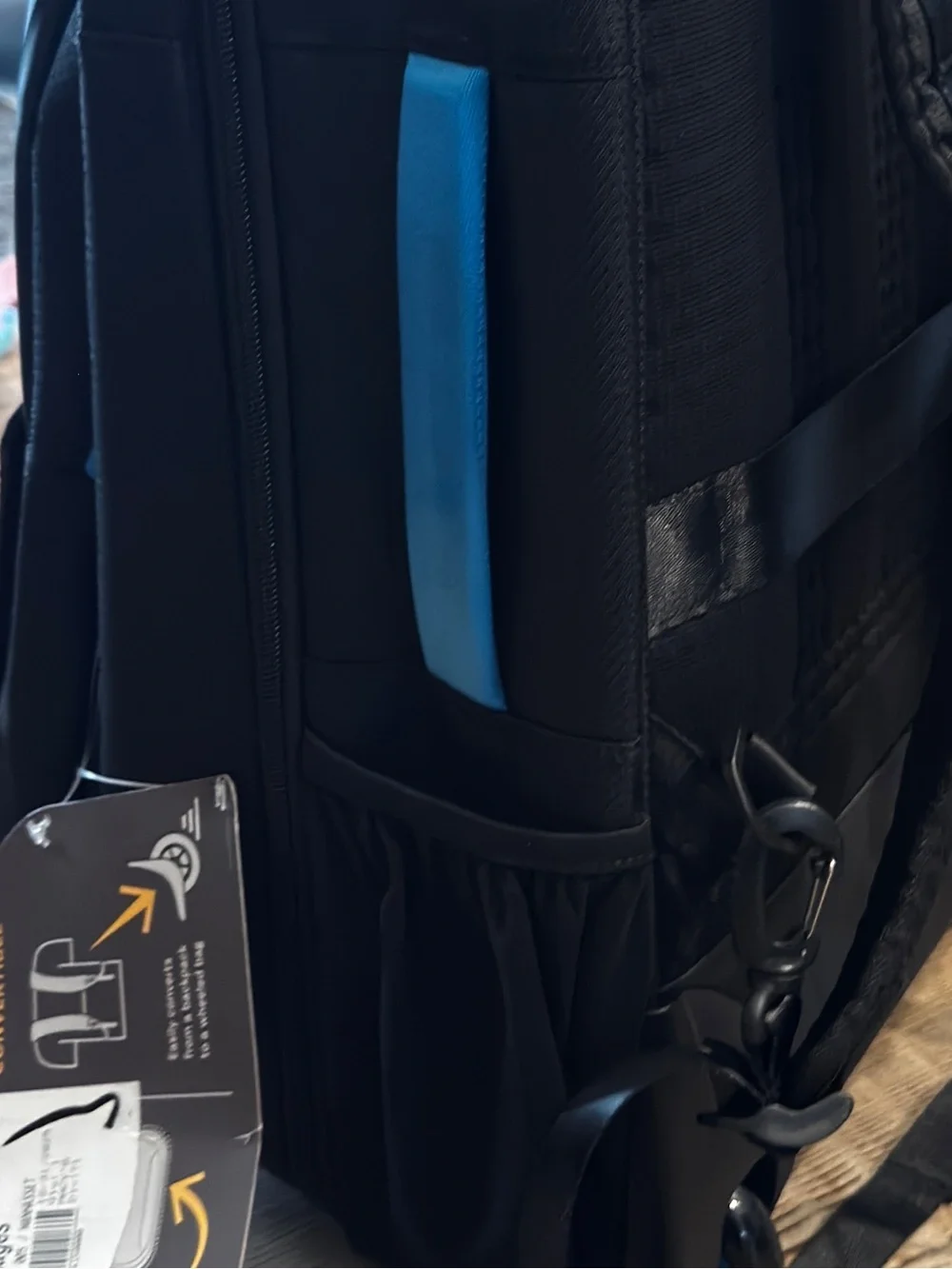 High Sierra Black Campus Backpack 18.5 Hi-Life 3-In-1 Convertible, travel bag ✈️